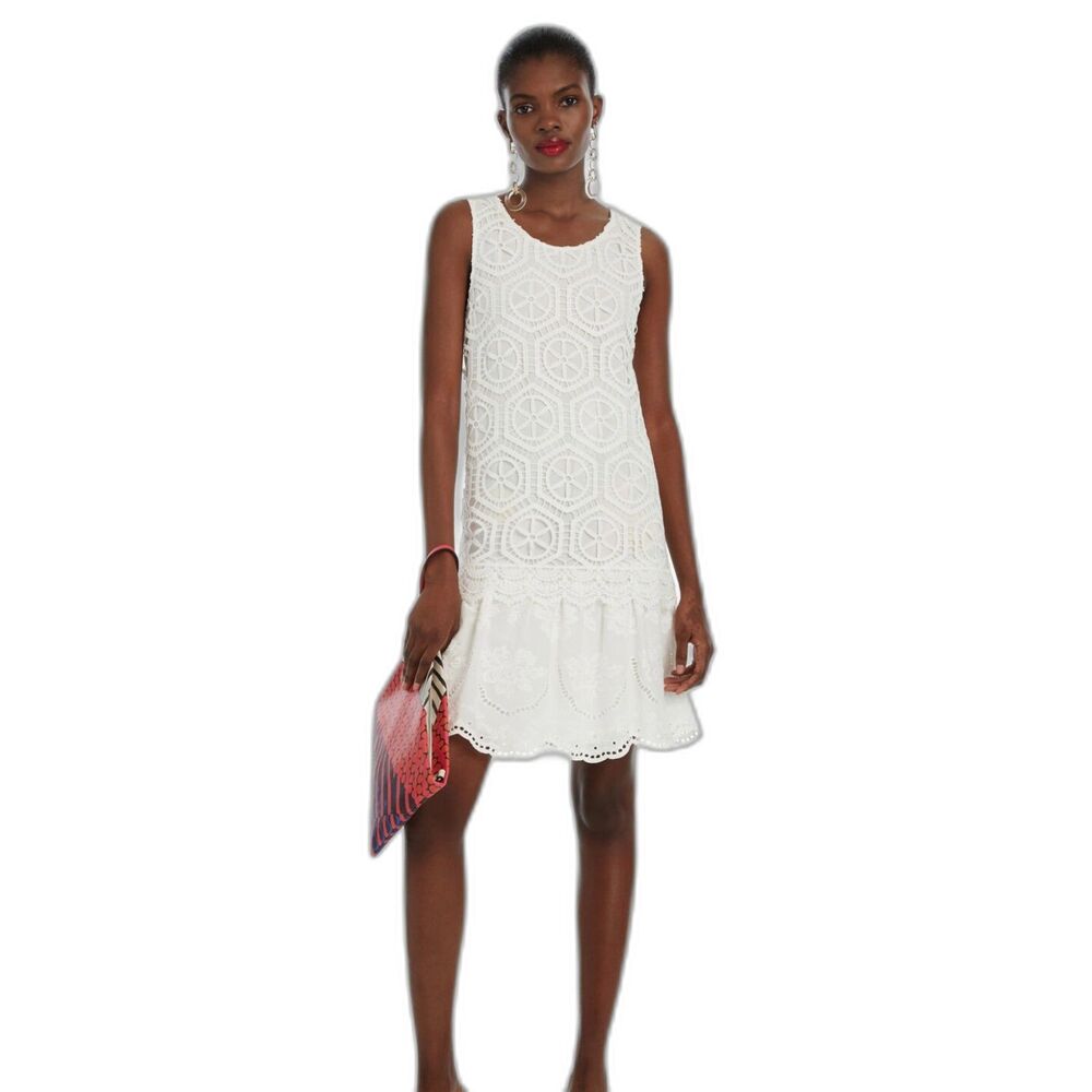 DESIGUAL Lace Layer Dress Designed by M. Christian Lacroix, Sz M